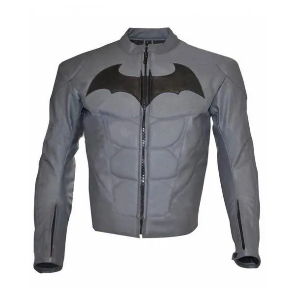 Batman Arkham Knight Batman Grey Leather Jacket