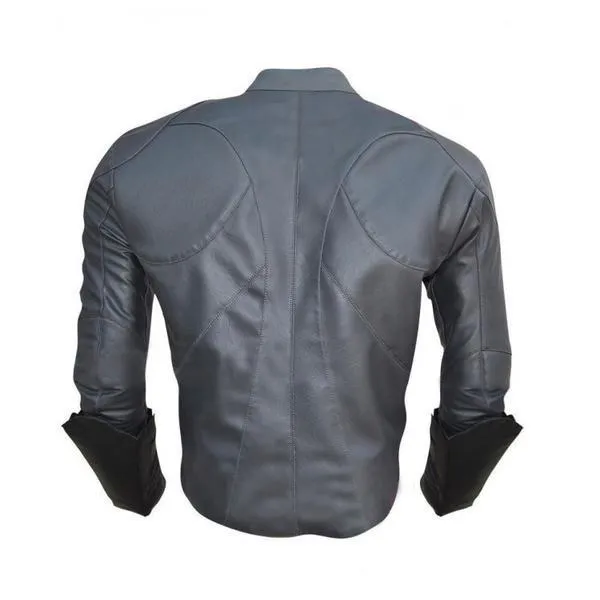 Batman Arkham Knight Batman Grey Leather Jacket