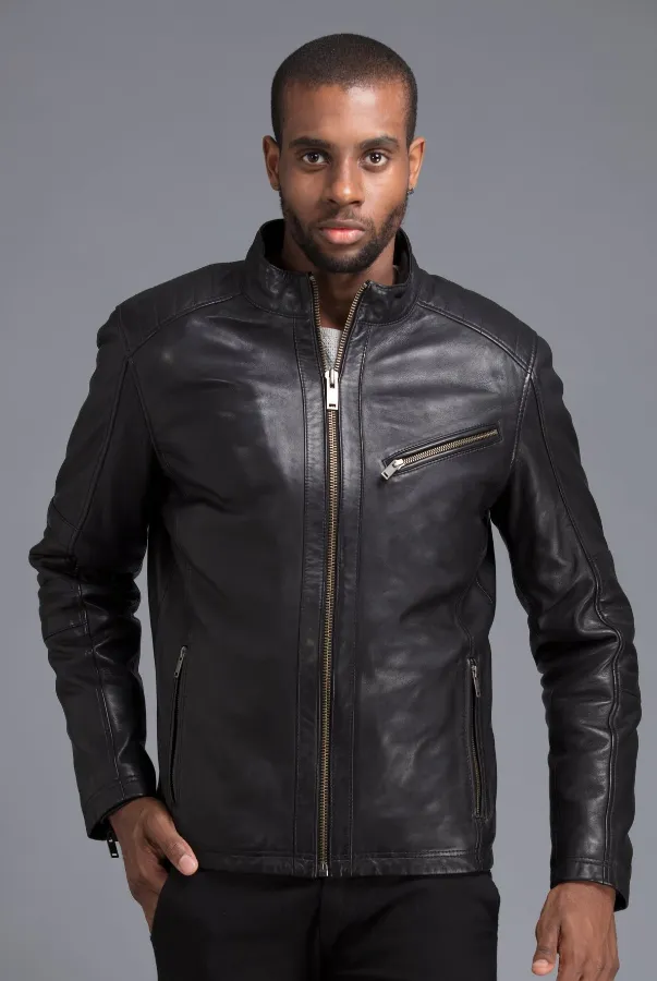 Best-Quality Black Round Neck Jacket For Men’s