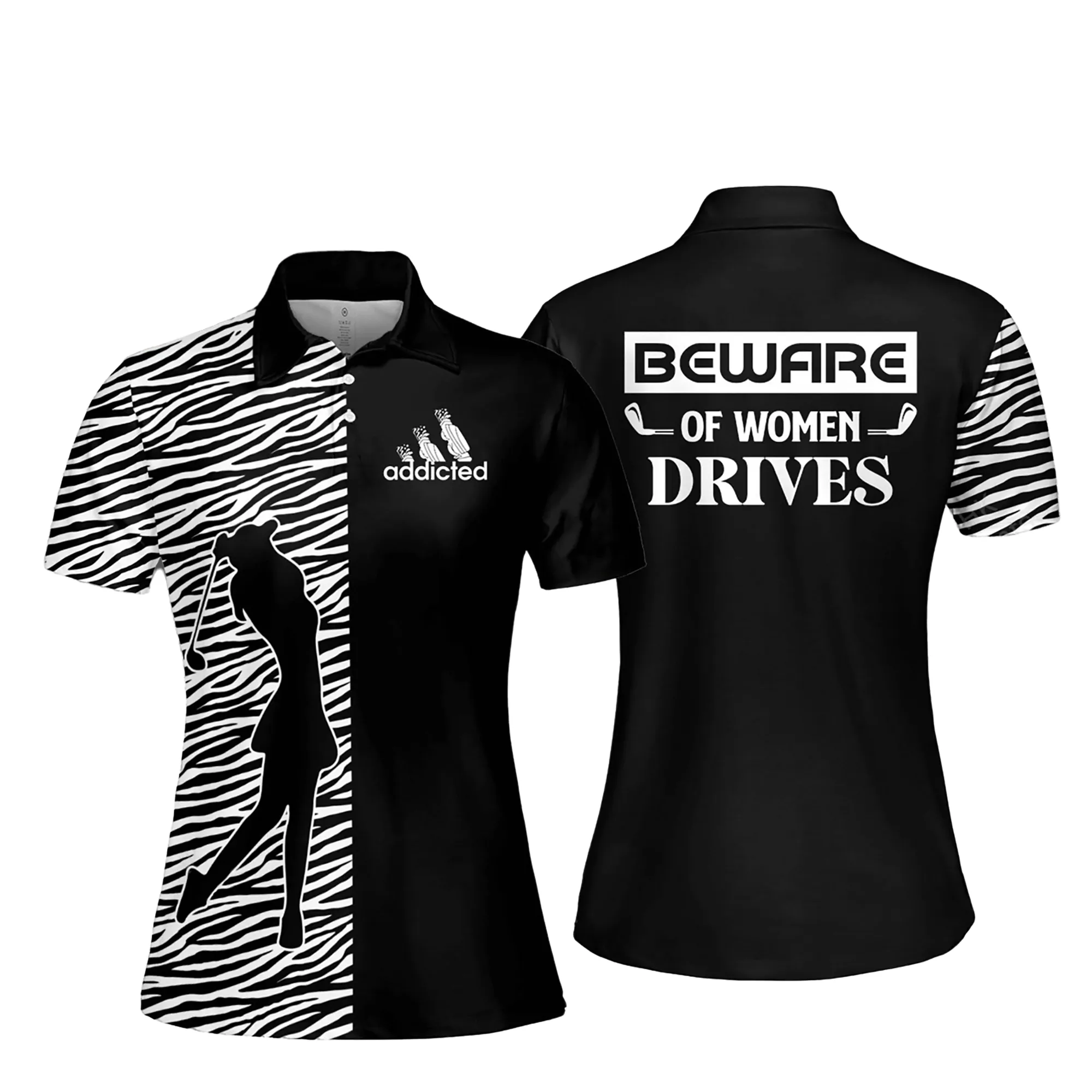 Beware Of Women Drives Women Short Sleeve Polo Shirt, Sleeveless Golf Polo Shirt