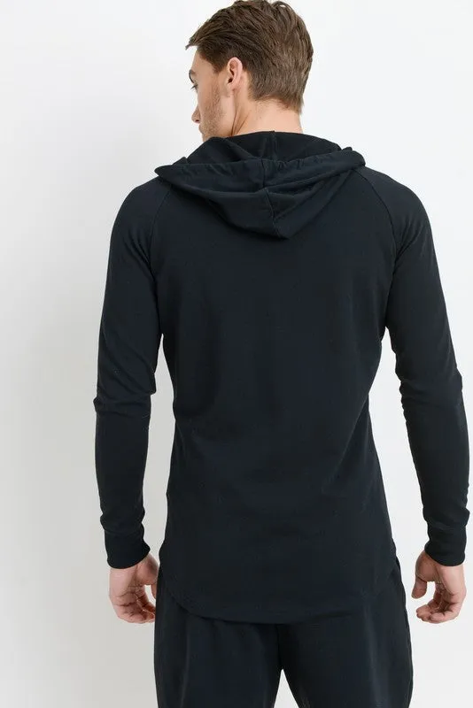 Black Zip-Up Hoodie Jacket