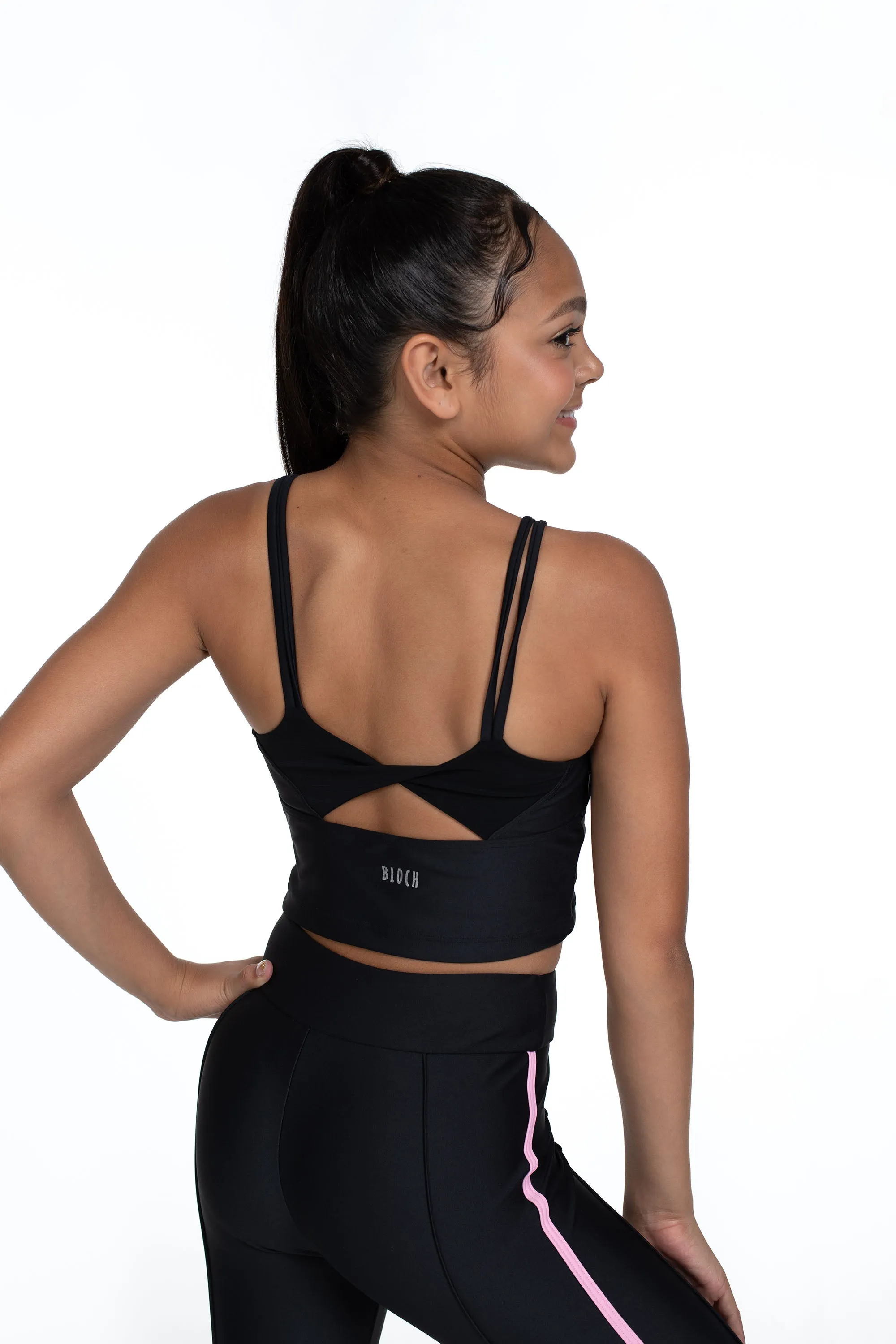 Bloch X Flo Active Lori Mesh Twist Back Top