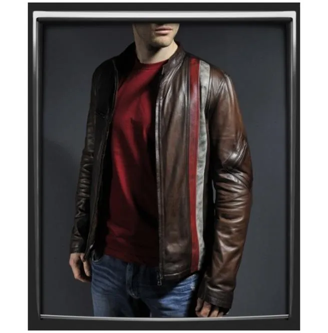 Bomber Fashion Leather Men's Jacket