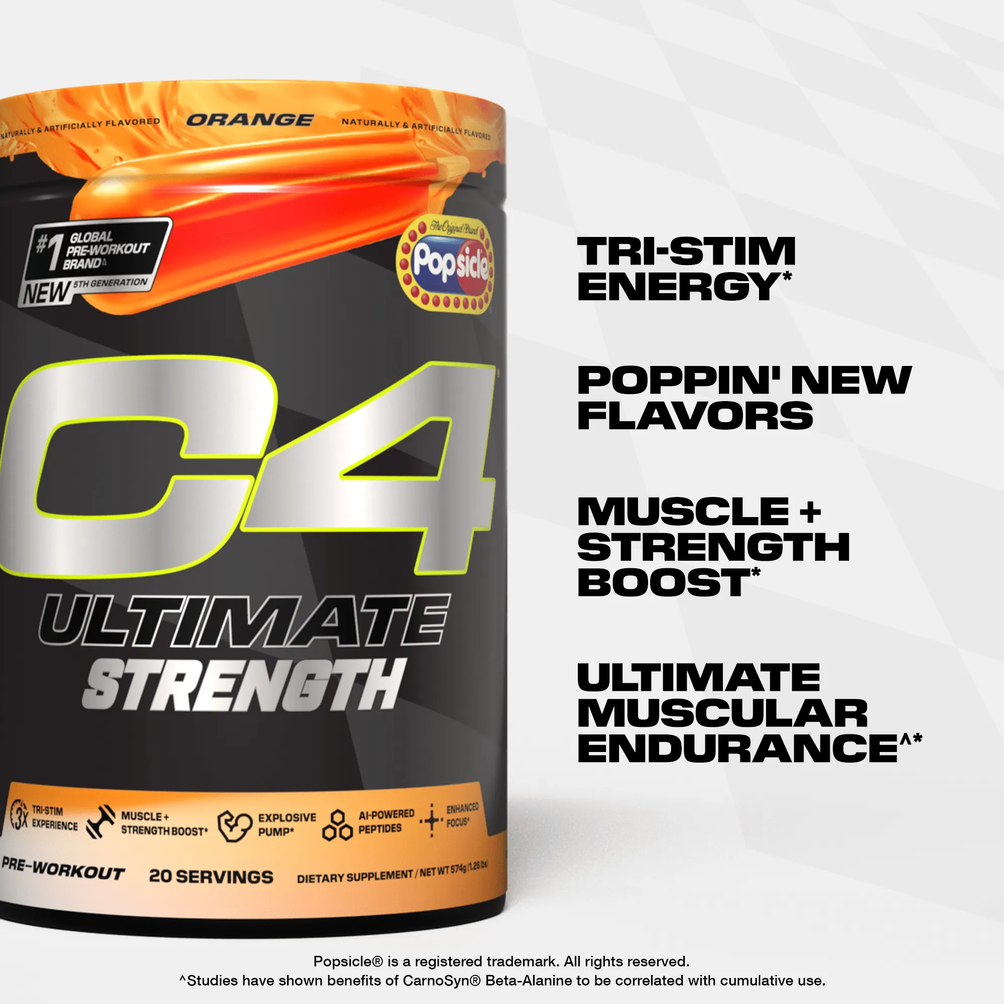 C4 Ultimate® Strength x Popsicle Pre Workout Powder