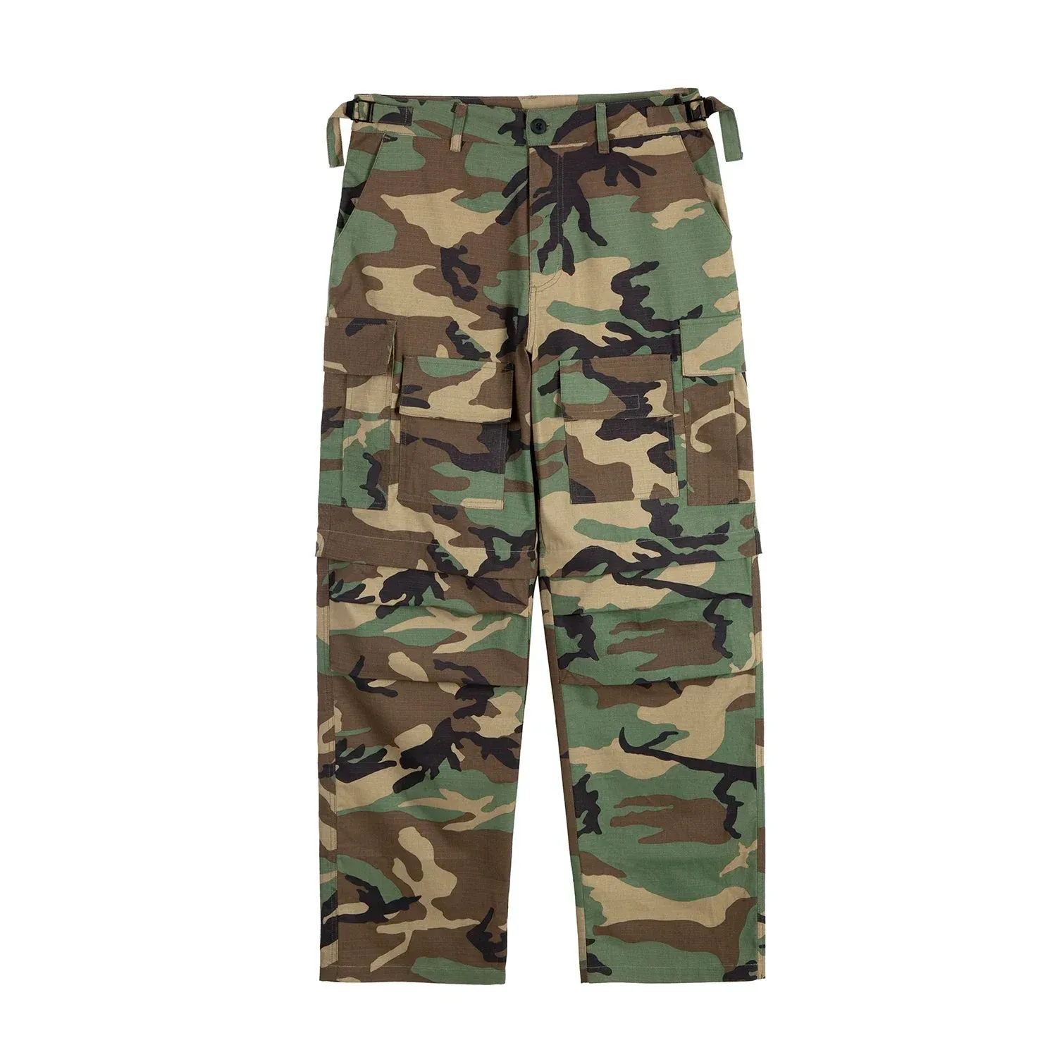 Camouflage Cargo Pants - Safari Style - Multi-pocket Straight Loose Trousers