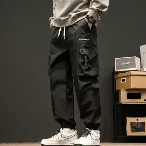 Casual Elasticity Tapered Thin Loose Fit Cargo Pants