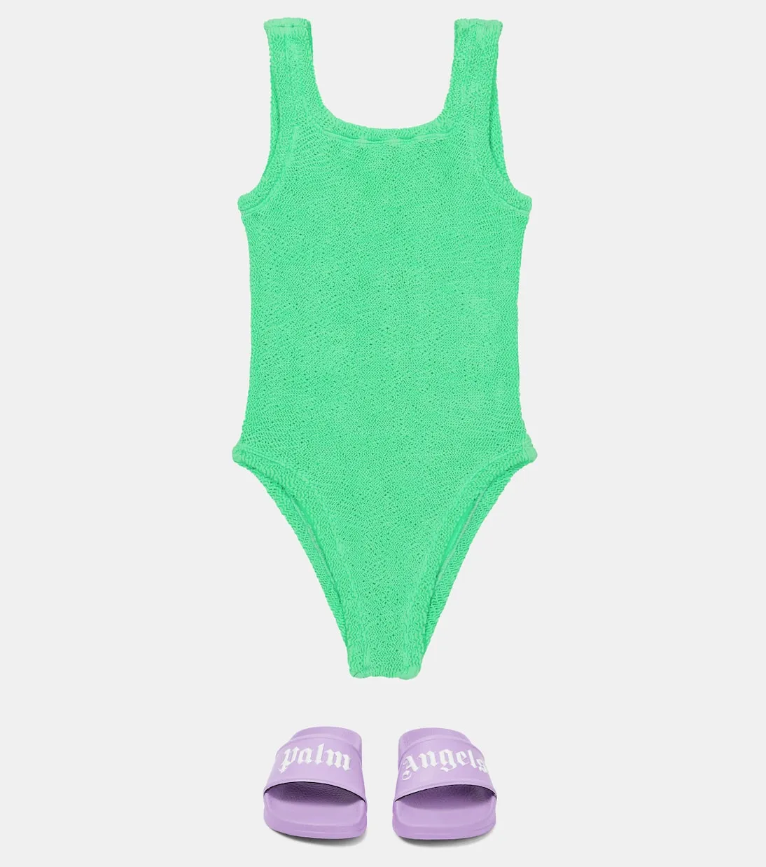 Classic swimsuit Hunza G Kids, green