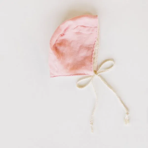 Clementine Kids Heirloom Bonnet – Grapefruit Pink