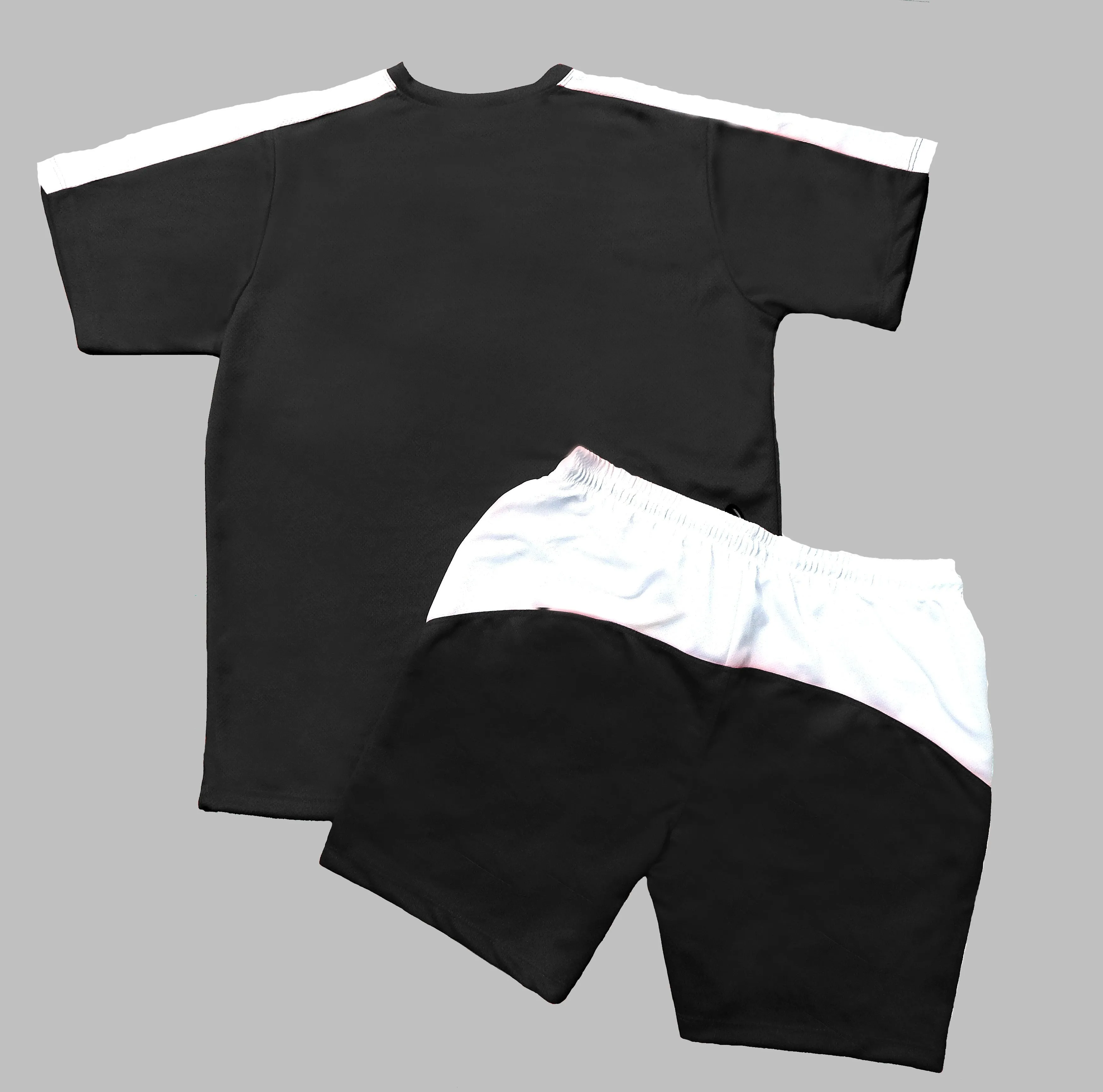 Colorblock Men Co-ord Set (Black)