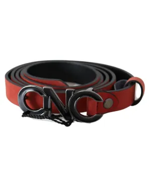 Costume National Suede Belt - Red