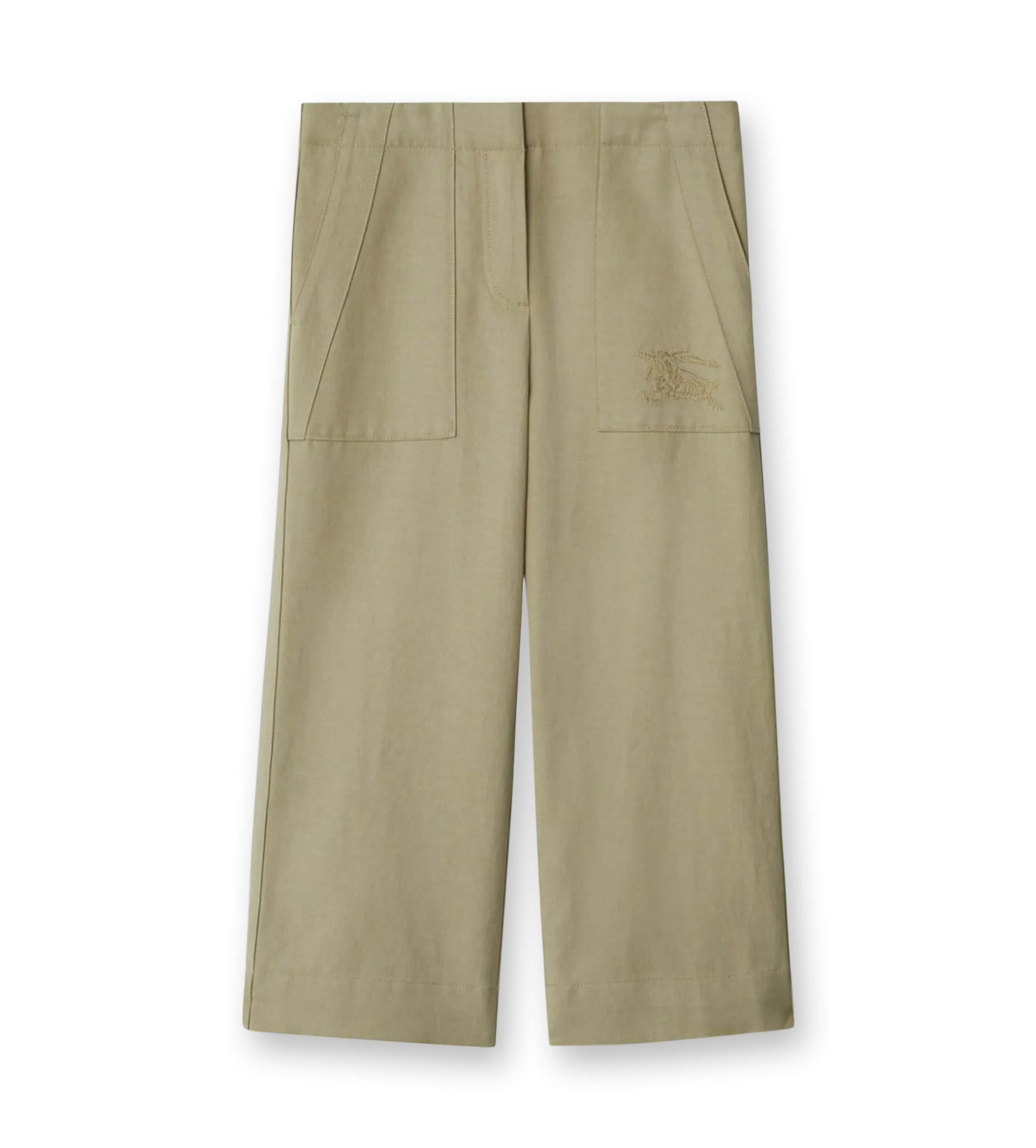 Cotton Blend Trousers Hunter