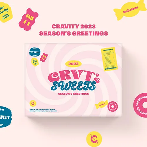 CRAVITY (크래비티) - 2023 SEASON'S GREETINGS [CRVT's SWEETS] (  EXCLUSIVE PHOTOCARDS)