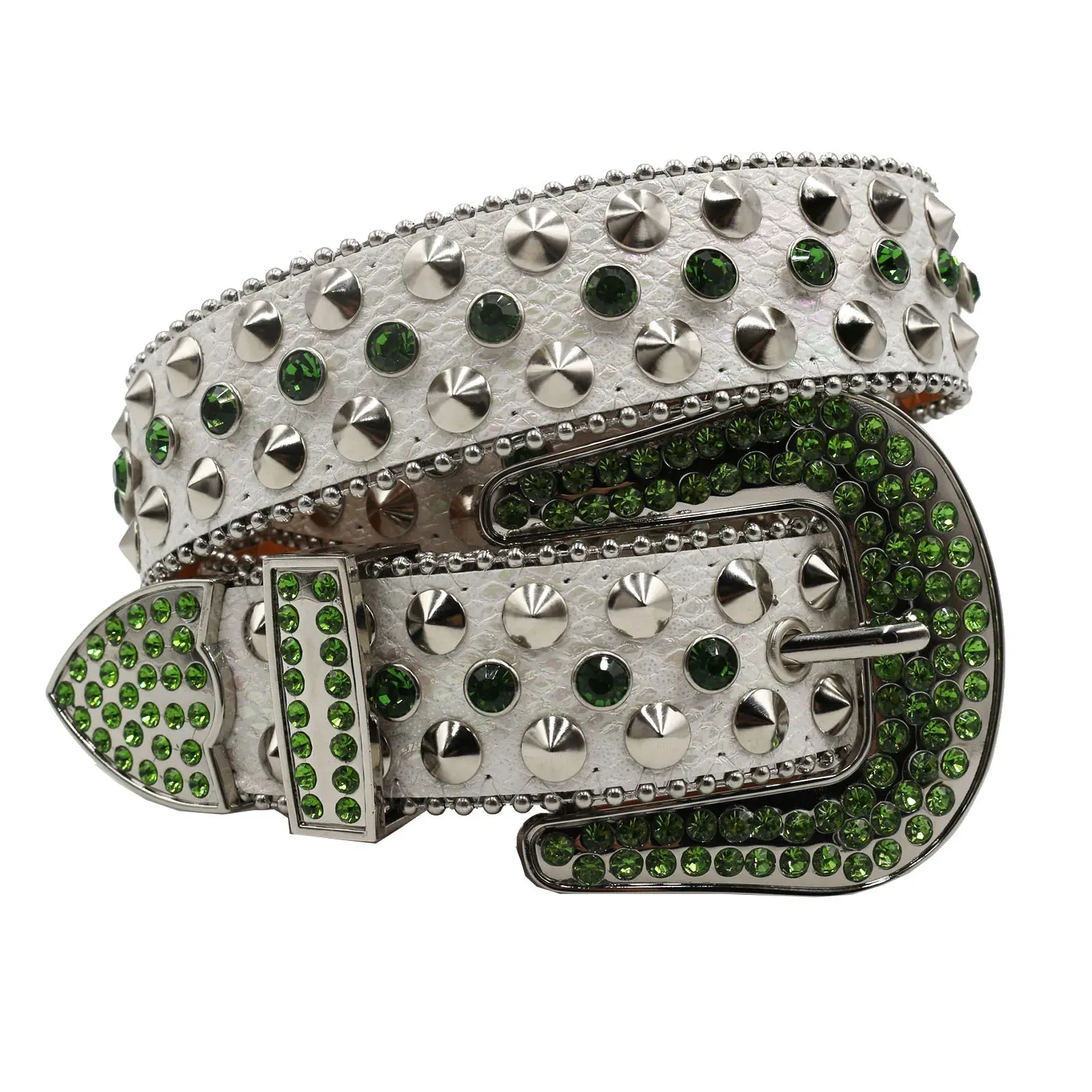 Diamond Rhinestone Belts Fashion Crystal Studded Pin Buckle Belt