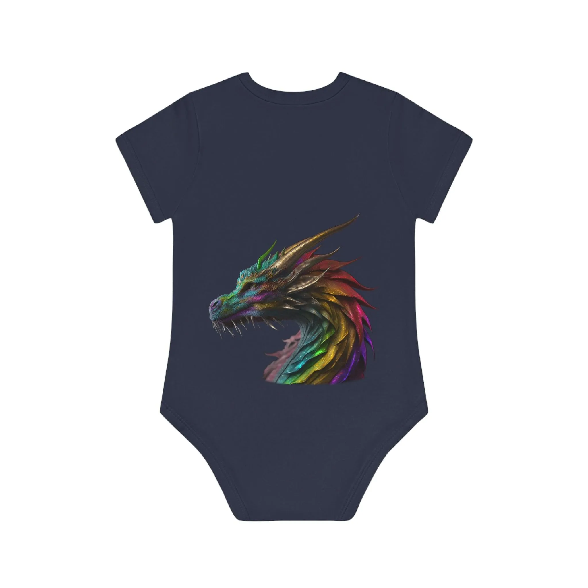 ,,DRAGON" Baby Organic Short Sleeve Bodysuit