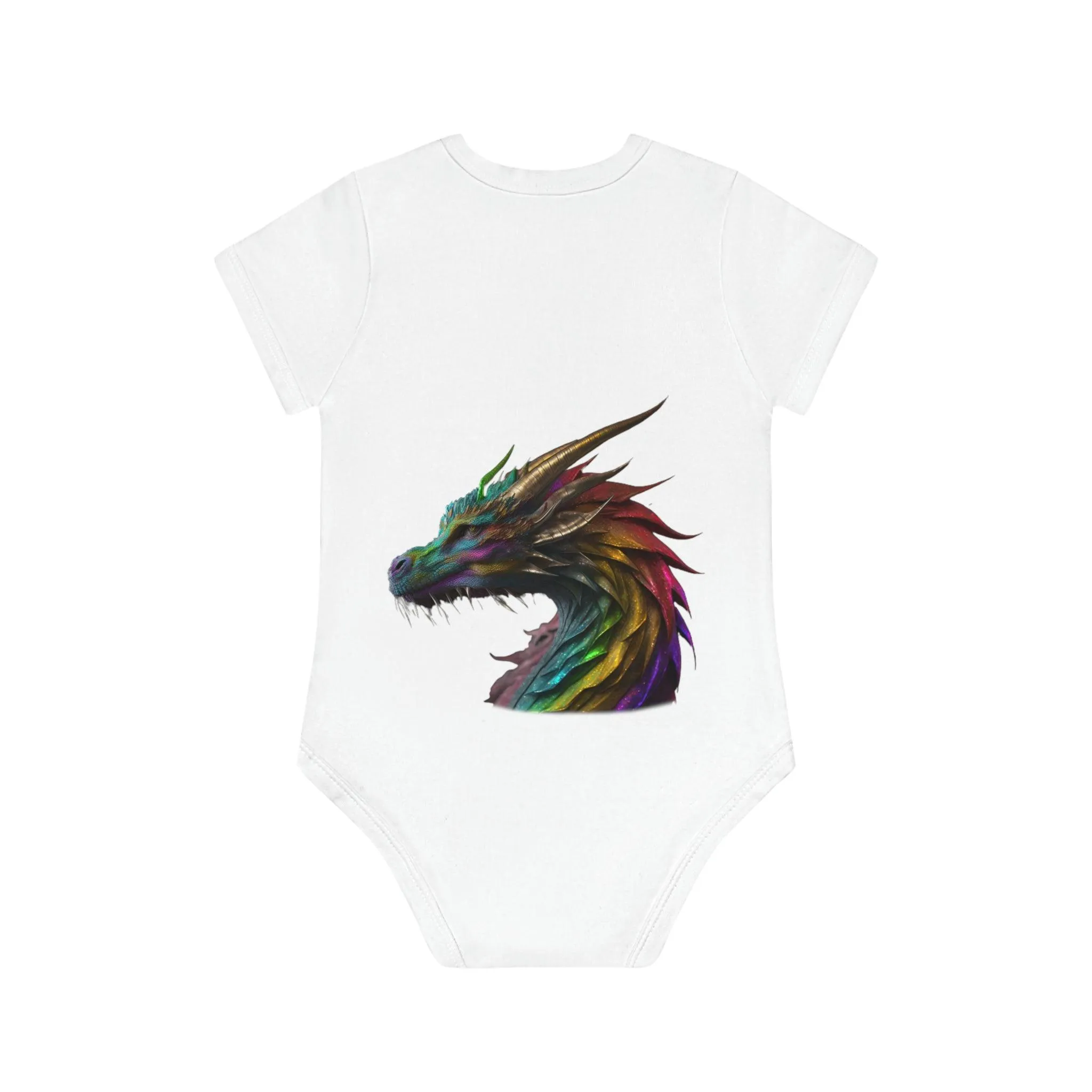 ,,DRAGON" Baby Organic Short Sleeve Bodysuit