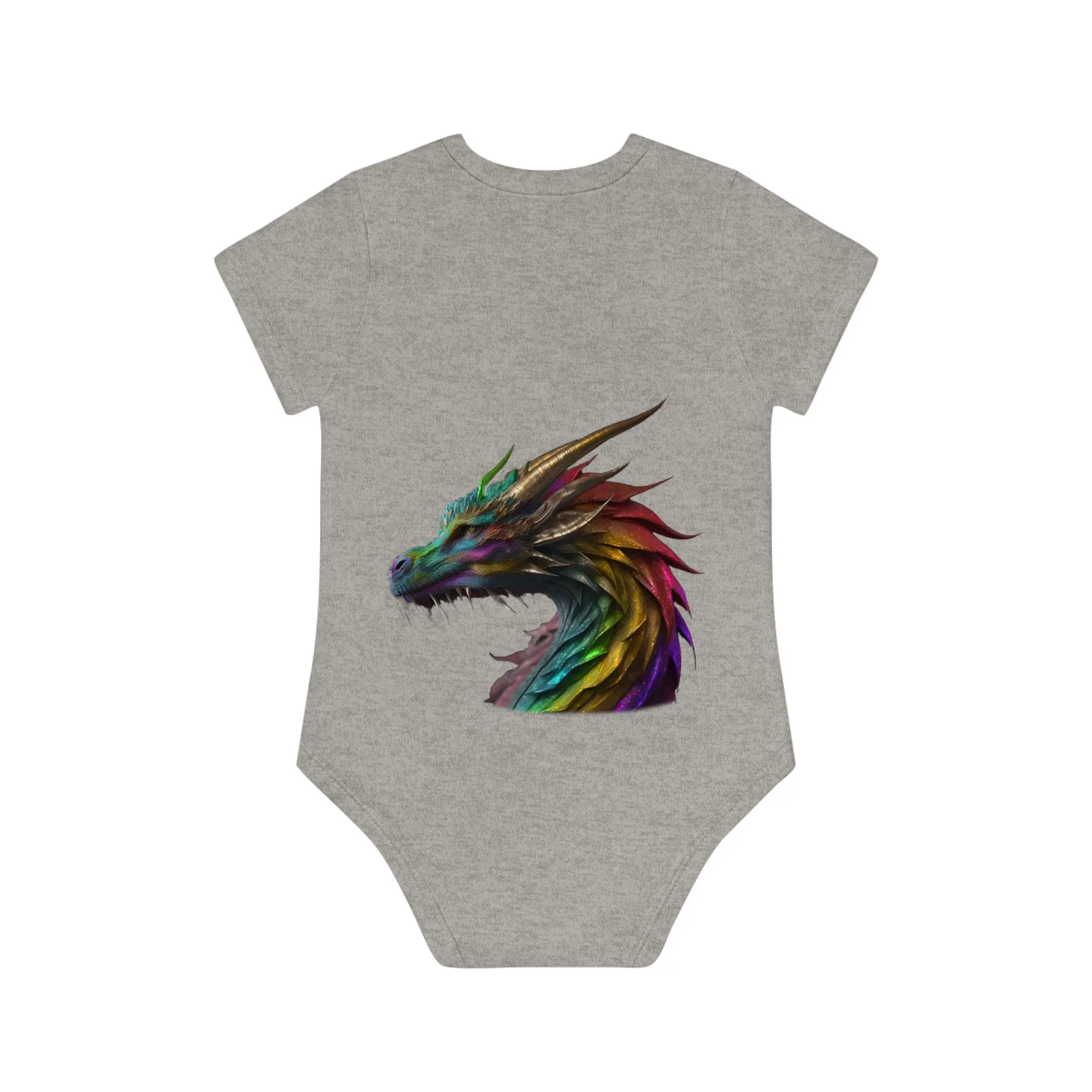 ,,DRAGON" Baby Organic Short Sleeve Bodysuit