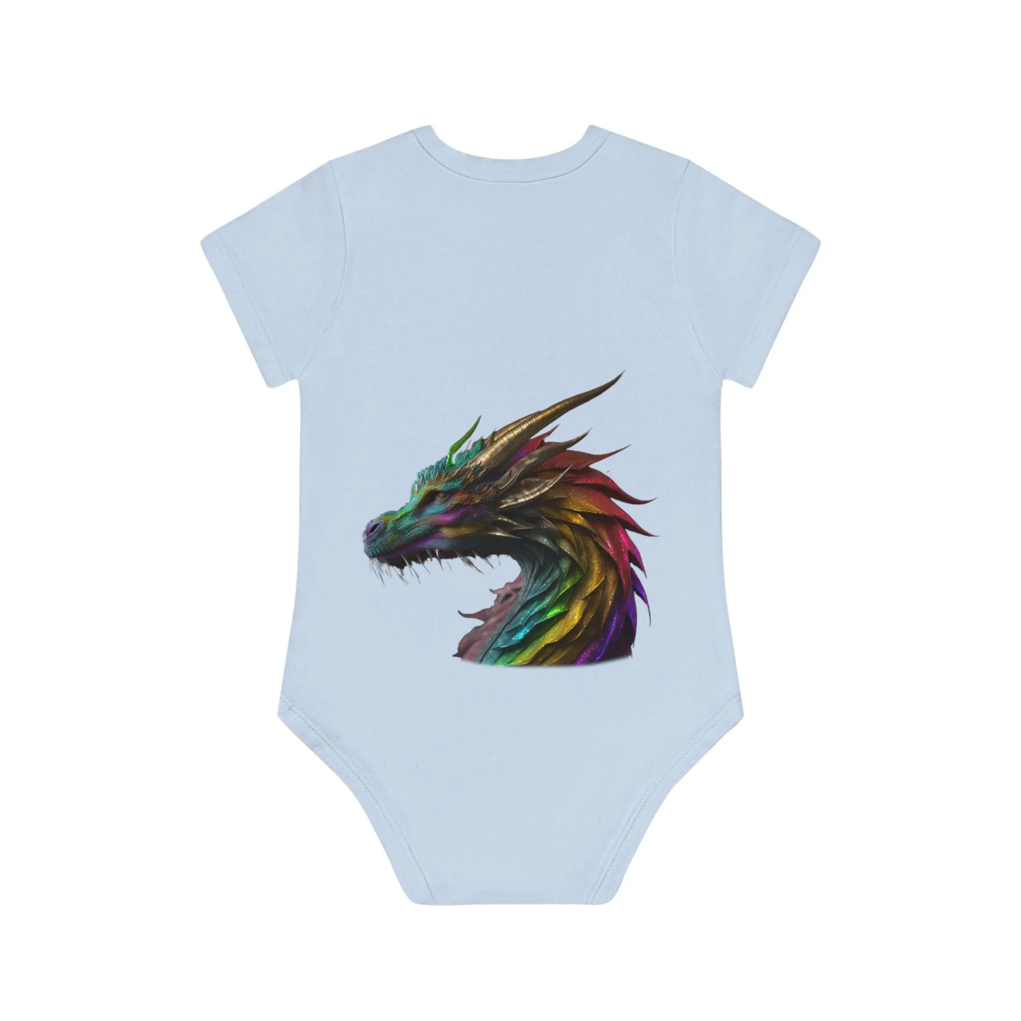 ,,DRAGON" Baby Organic Short Sleeve Bodysuit