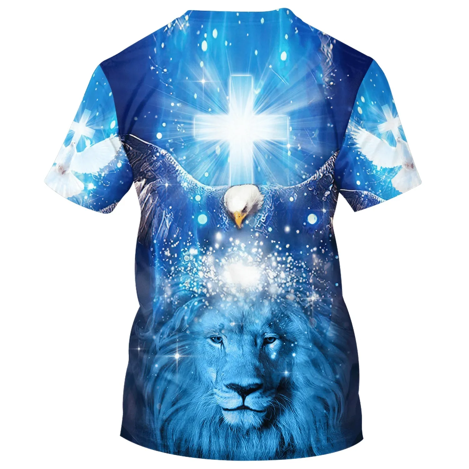 Eagle Jesus One Nation Under God 3d All Over Print Shirt - Christian 3d Shirts For Men Women