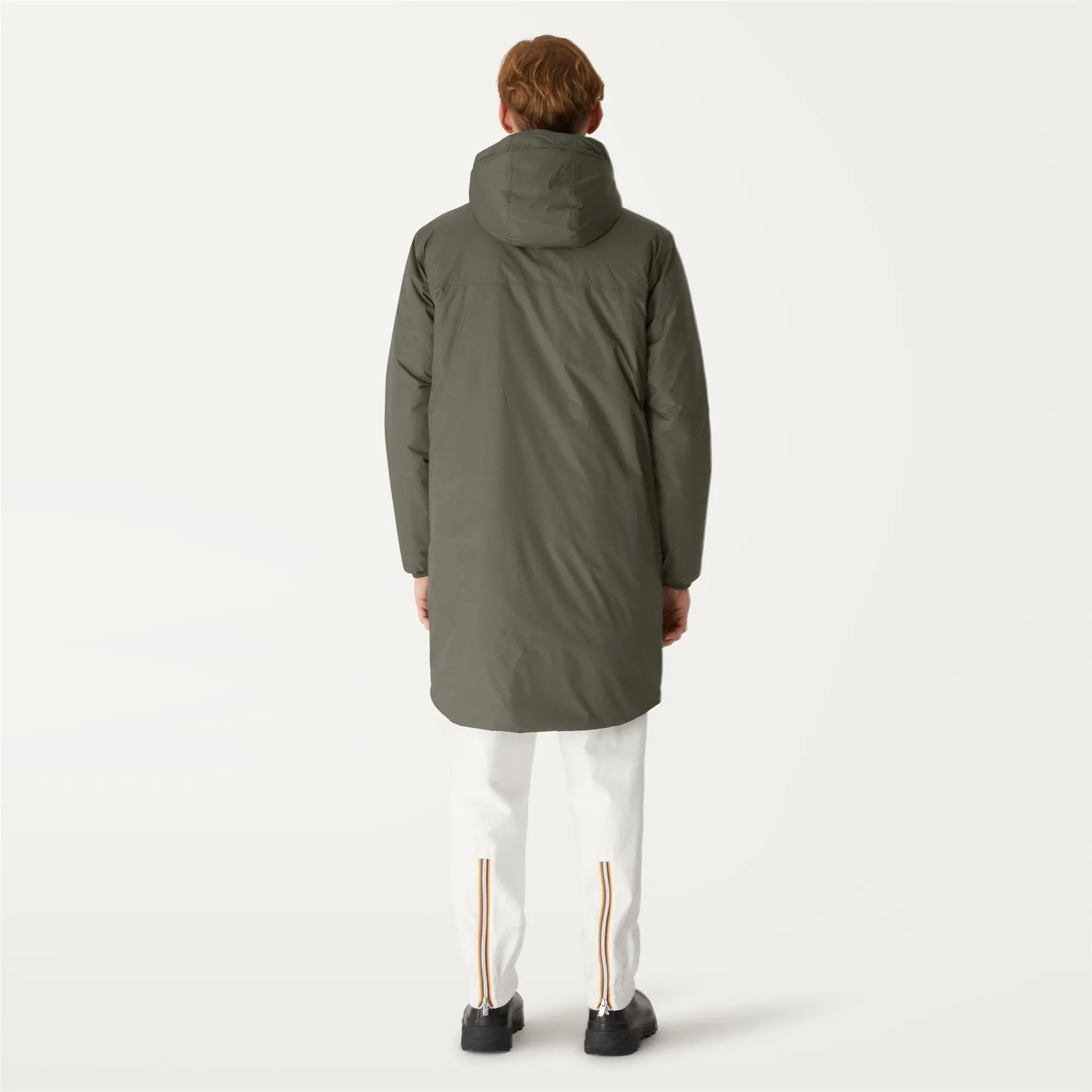 Eiffel Orsetto - Unisex Sherpa Lined Waterproof Rain Jacket in Green Blackish