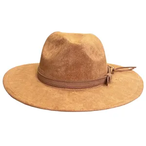 Faux Suede Hat - Camel