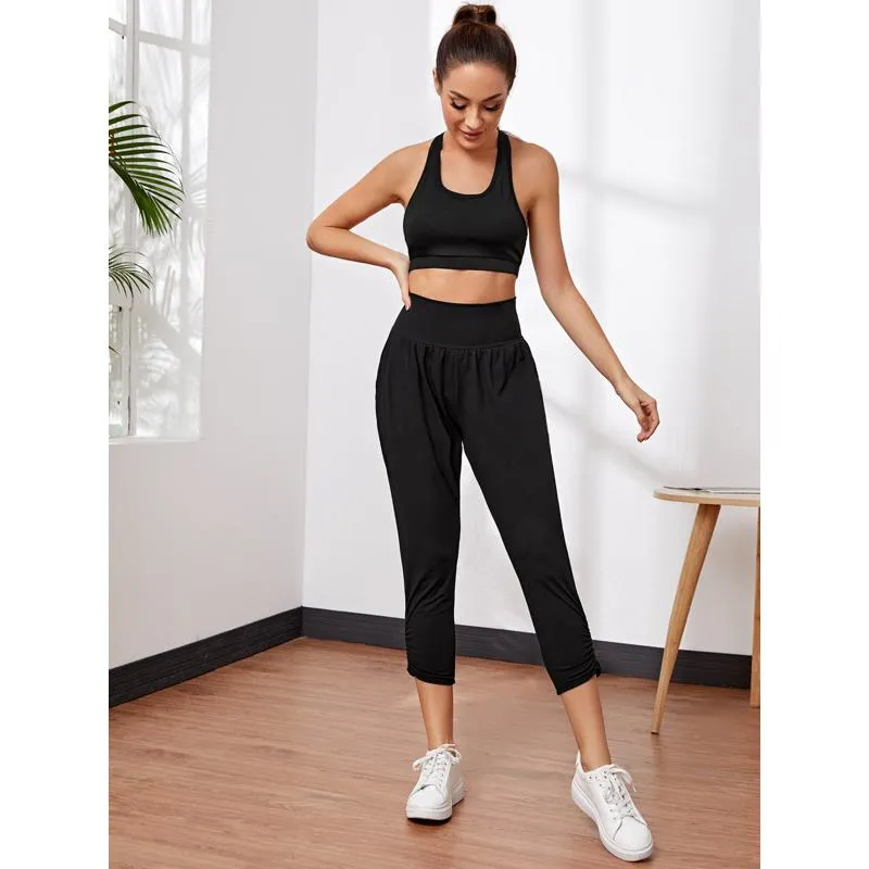 Fitness Yoga Running High-Waisted Sports Pants