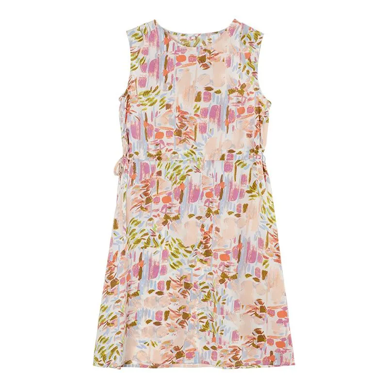 Floral Print Chic Slim-Fit Slimming Sleeveless Dress