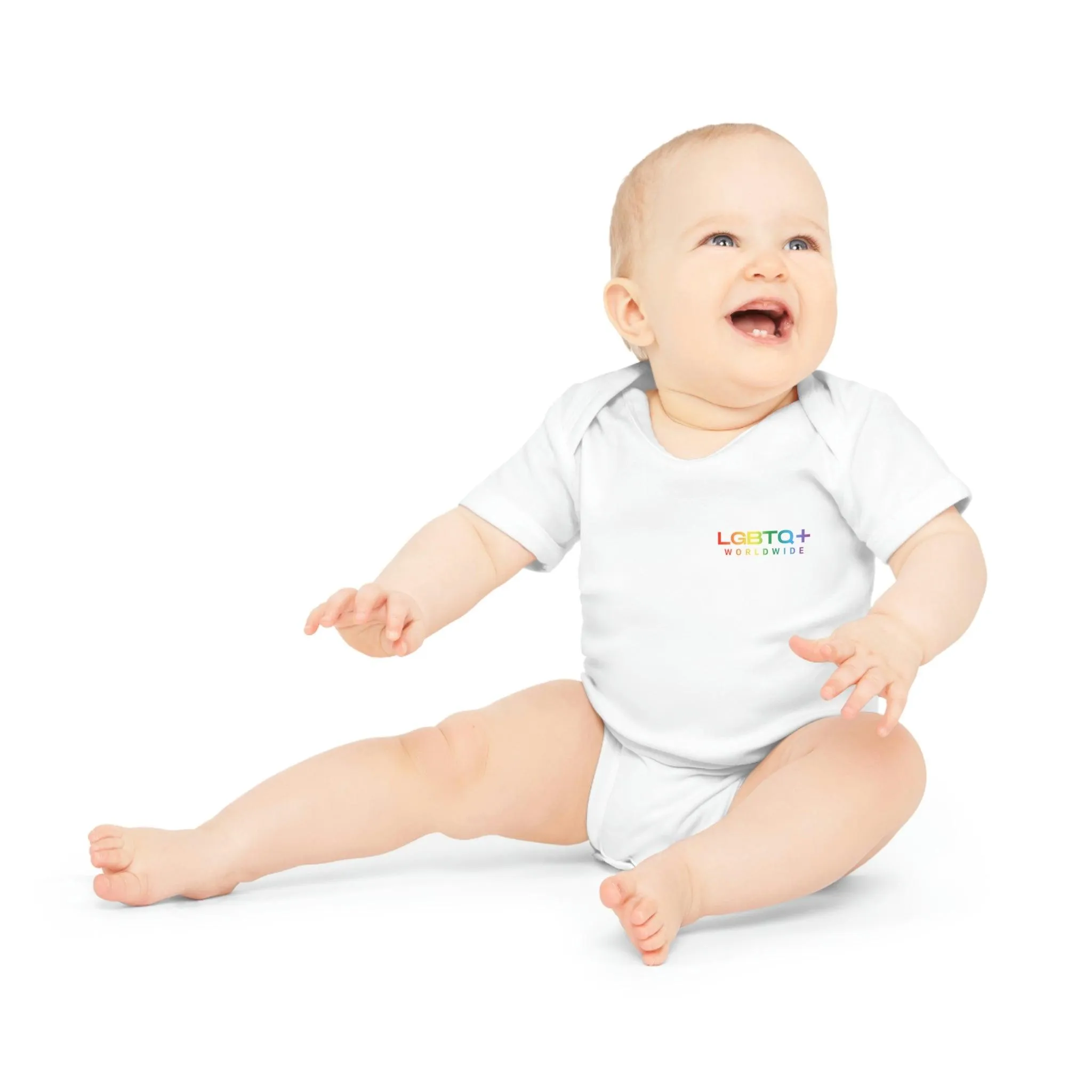 ,,FUTURE WORLD" Baby Organic Short Sleeve Bodysuit