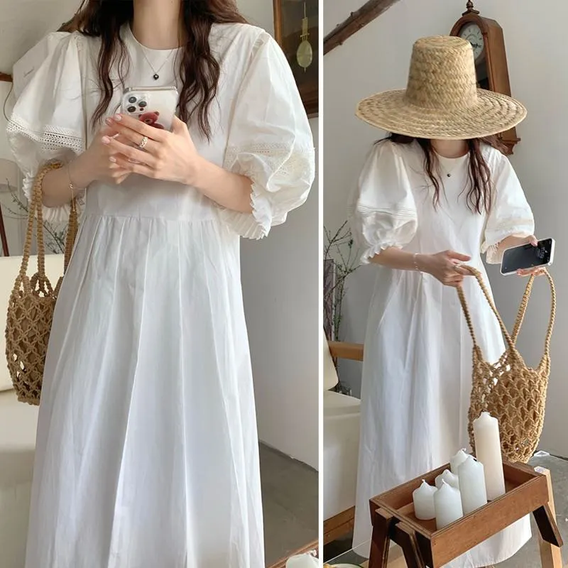 Gentle Bubble Sleeve Dress