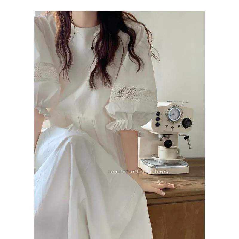 Gentle Bubble Sleeve Dress