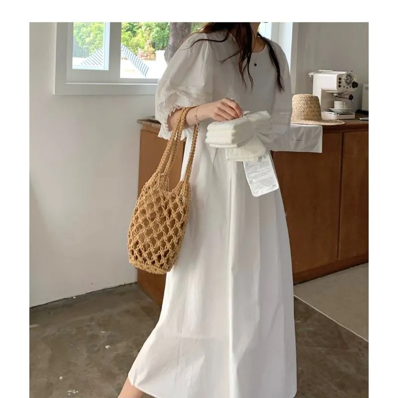 Gentle Bubble Sleeve Dress