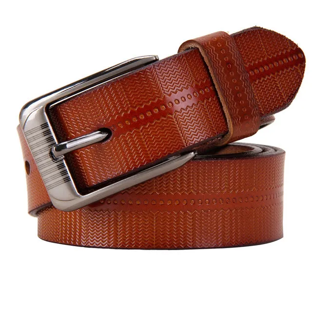 Genuine Leather Belts For Women Fashion Pin Buckle Woman Belt