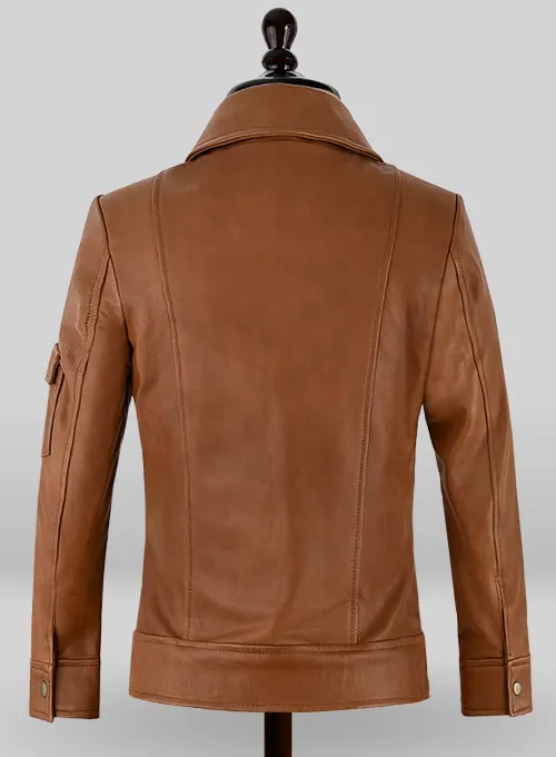 Gigi Hadid Slim Fit Leather Jacket