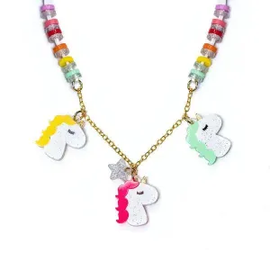 Girls Necklace | Unicorns Neon | Lilies and Roses NY