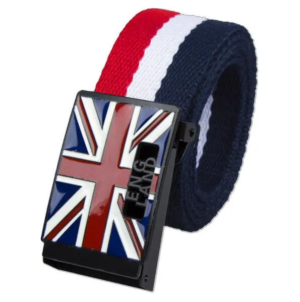 Great Britain Flag Luxury England Canvas Belt