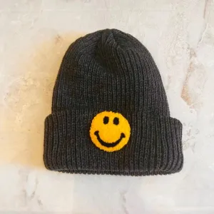 Hat | Cold Weather Smile Beanie Charcoal | Petite Hailey