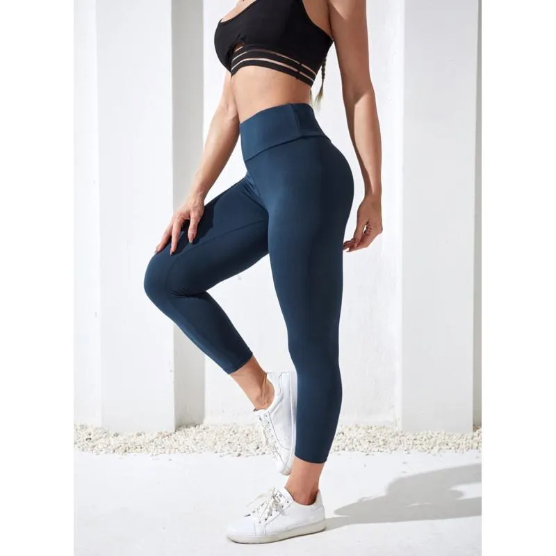 High-Waisted Yoga Tight-Fitting Sports Fitness High Elasticity Running Sports Leggings