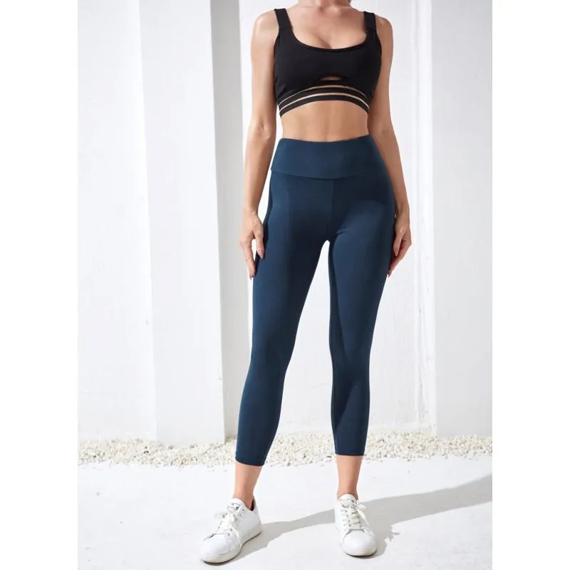 High-Waisted Yoga Tight-Fitting Sports Fitness High Elasticity Running Sports Leggings