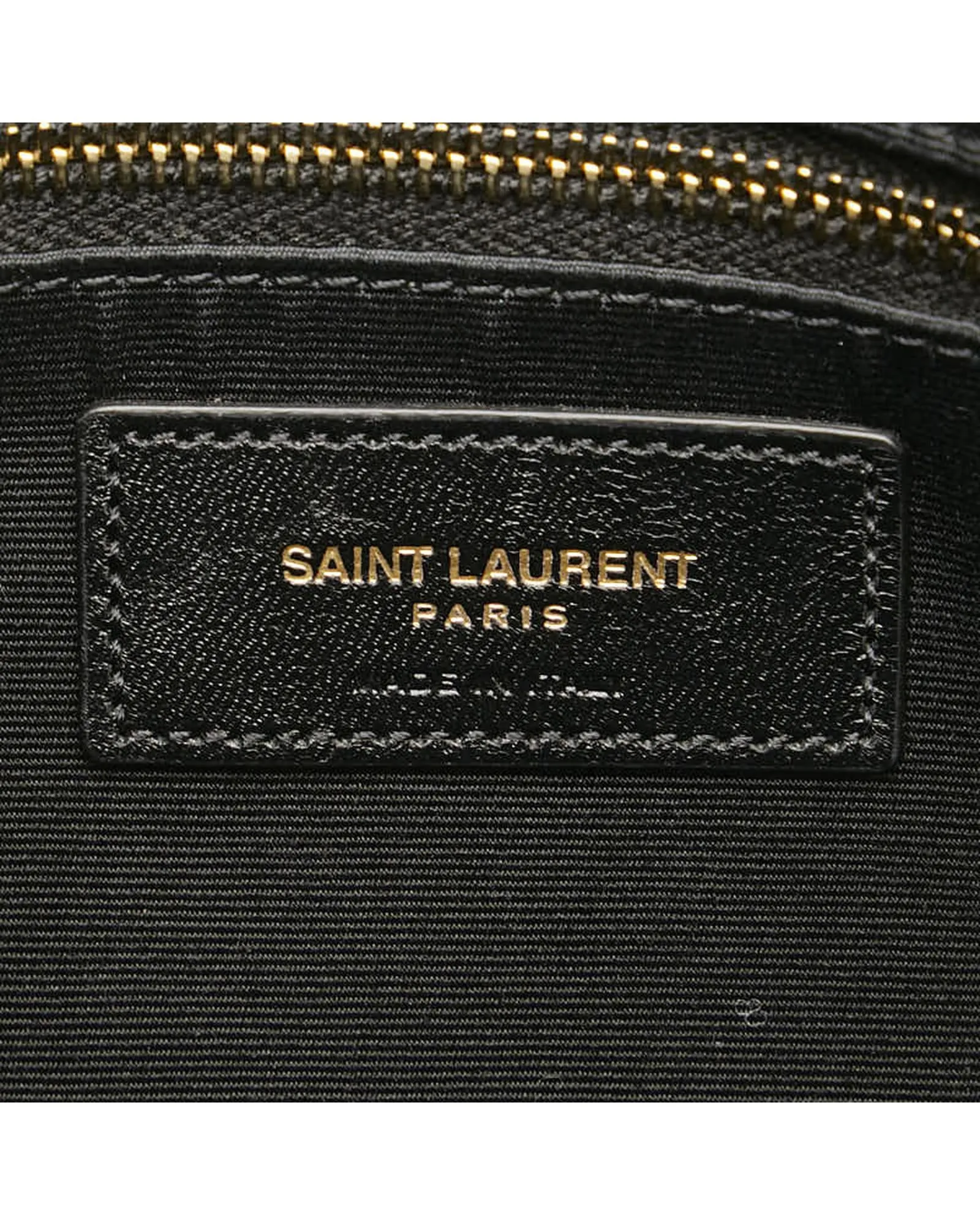 Leather Chain Bag in Grey by Yves Saint Laurent