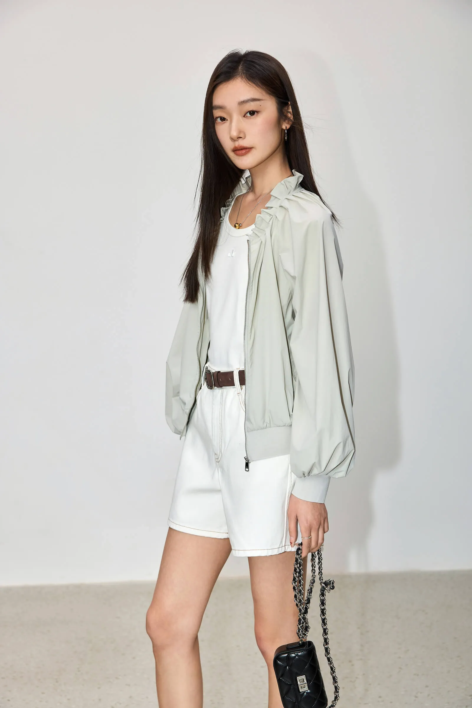 LILY Design Lace Collar Casual Jacket