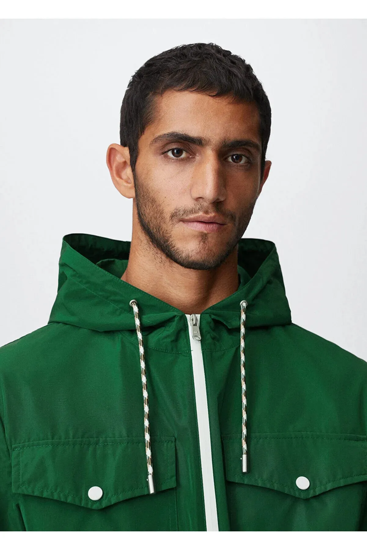 Mango Men's Green Jacket