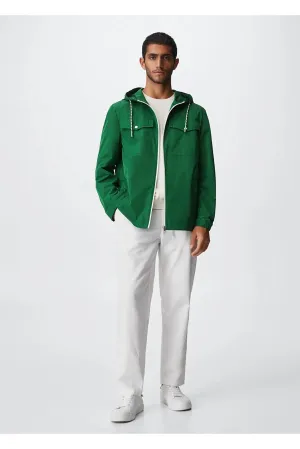 Mango Men's Green Jacket