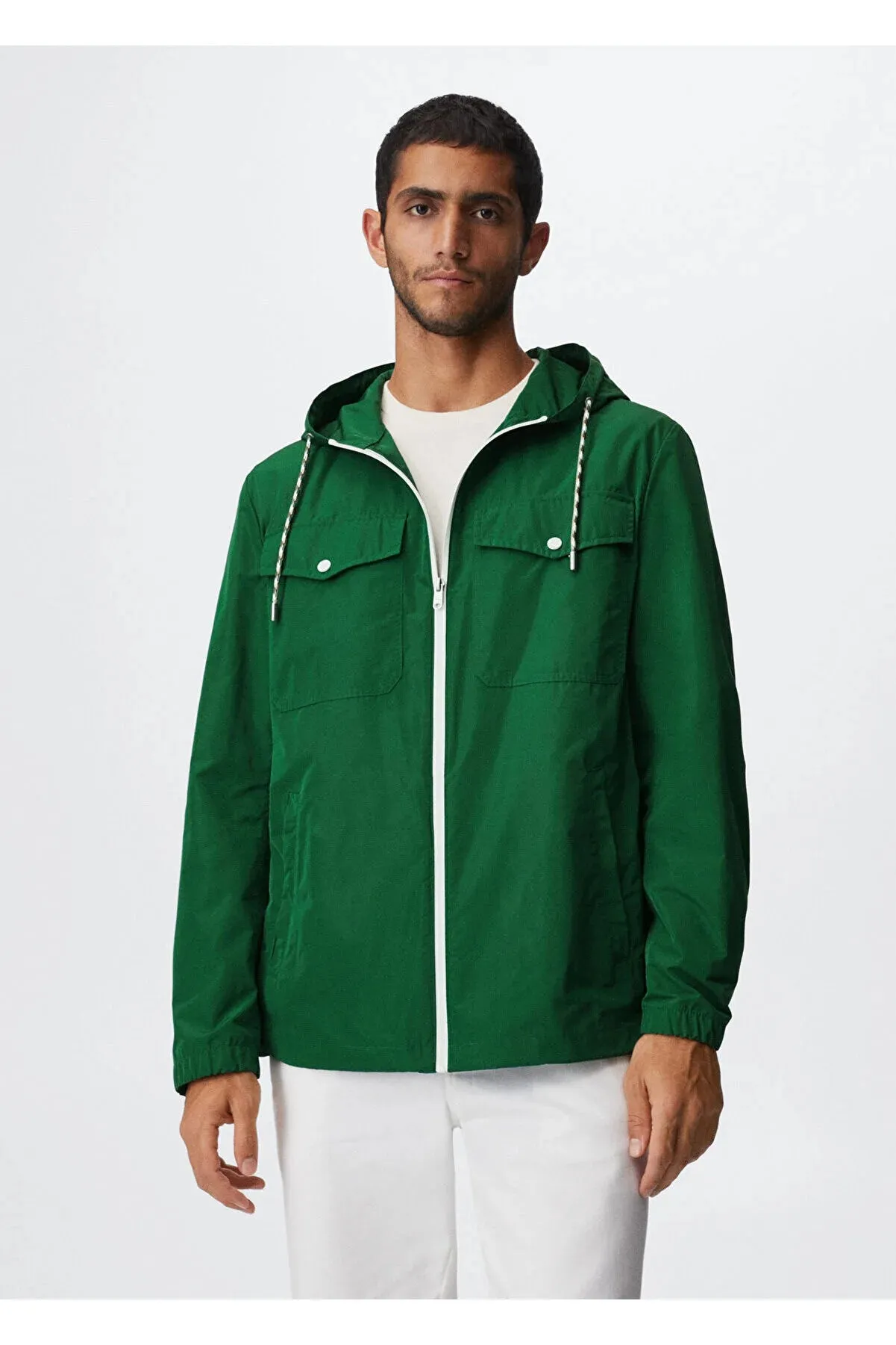 Mango Men's Green Jacket