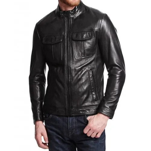 Men Designer Leather Jackets: Fusion