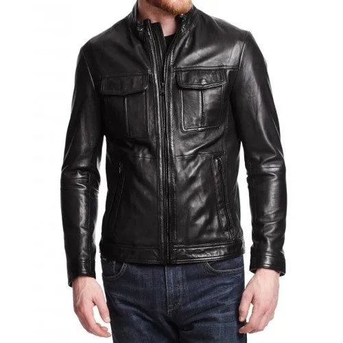 Men Designer Leather Jackets: Fusion