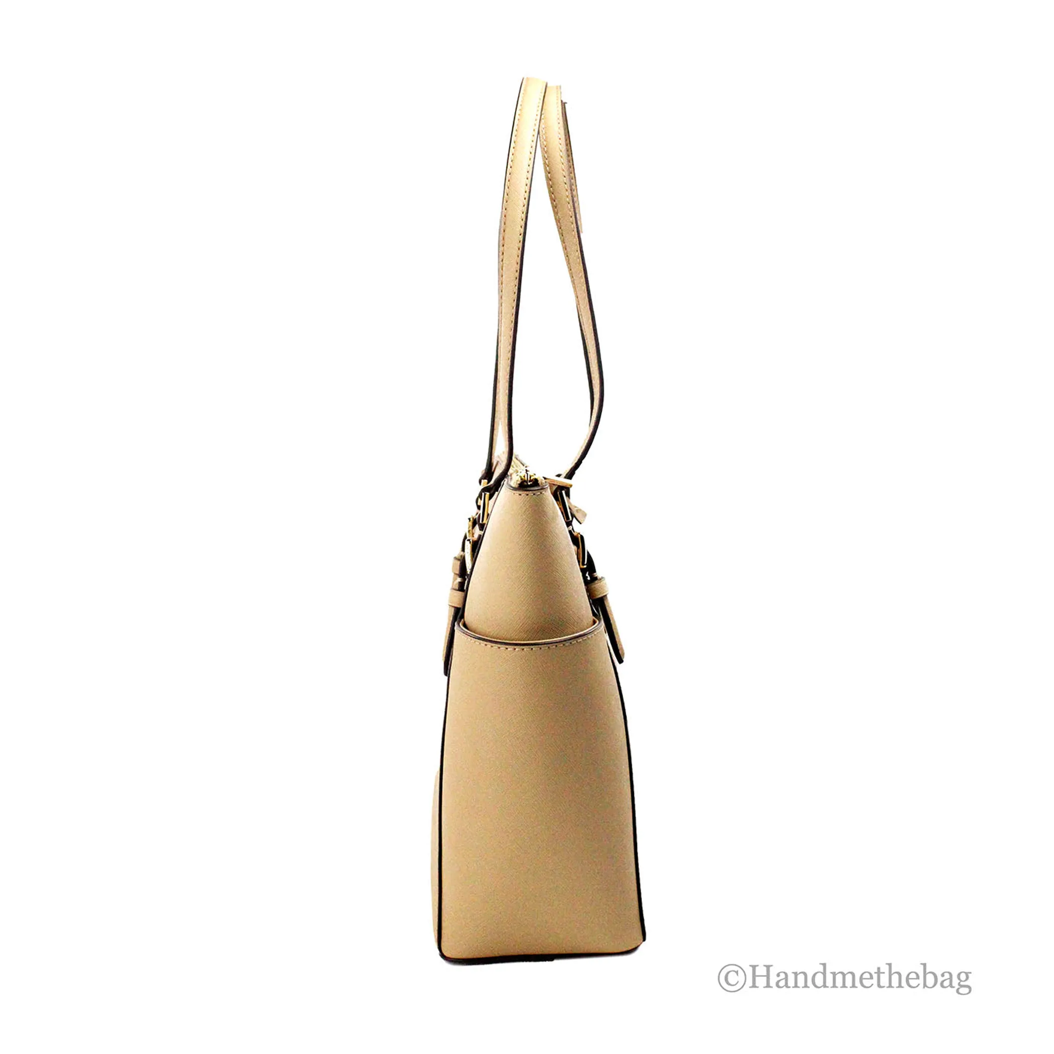 Michael Kors Charlotte Camel Large Top Zip Tote