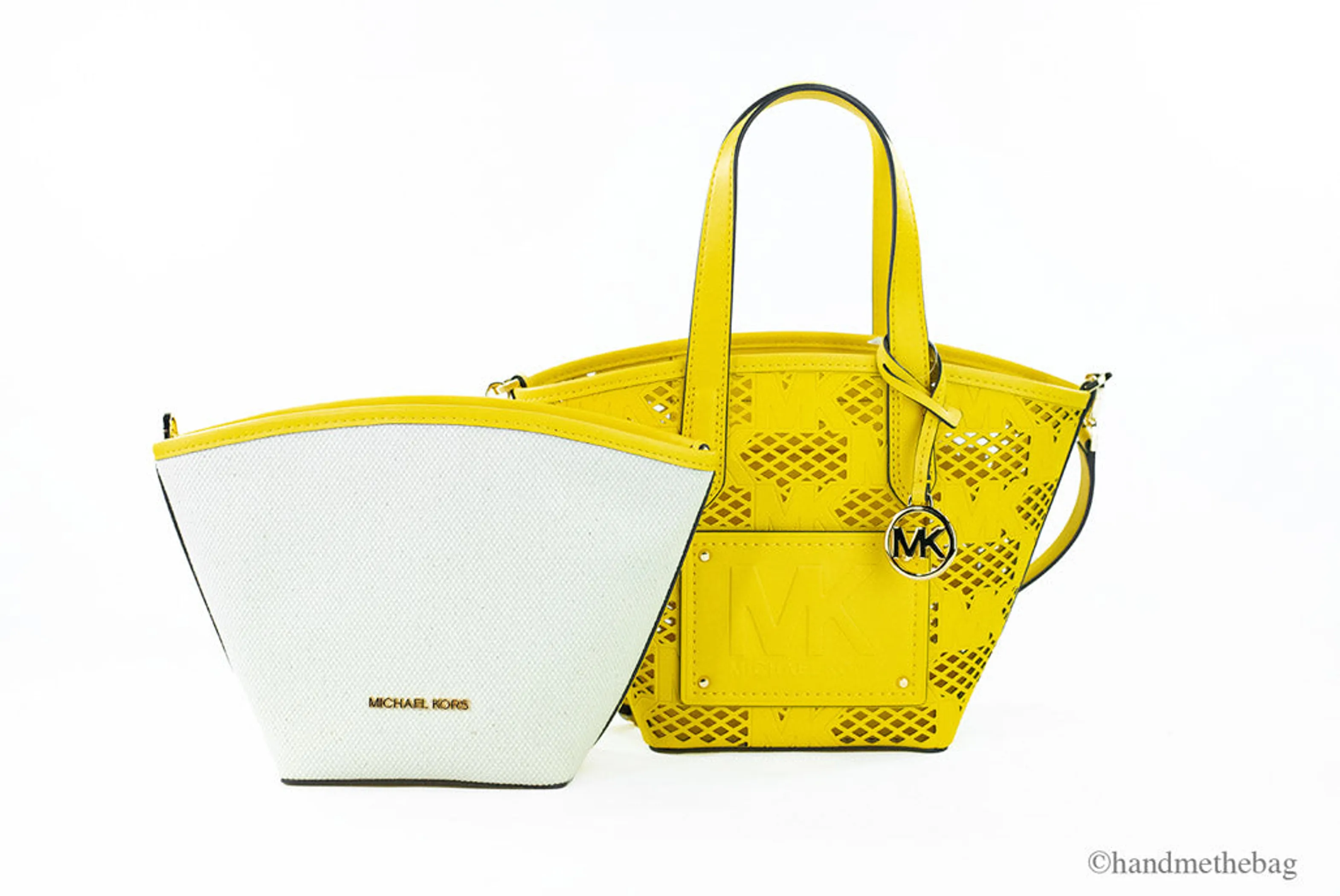 Michael Kors Kimber Small Daffodil Vegan 2-in-1 Zip Tote