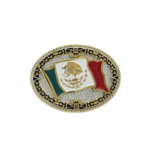 Montana Men's Grand Mexican Flag Attitude Buckle