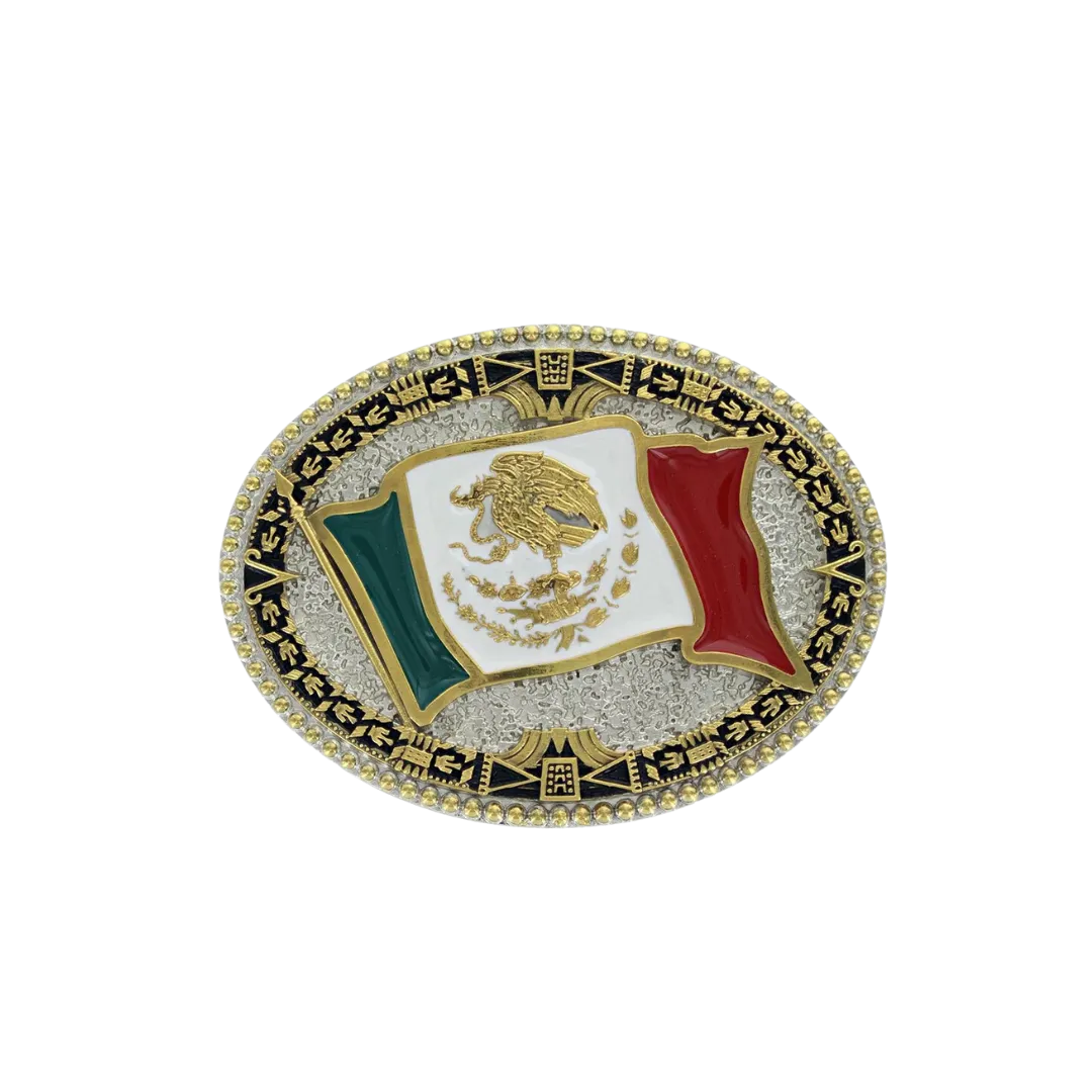 Montana Men's Grand Mexican Flag Attitude Buckle