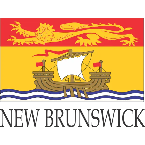 New Brunswick Embroidered Flag Badge