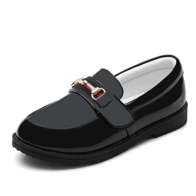 New Korean Black British Style Casual Shoes